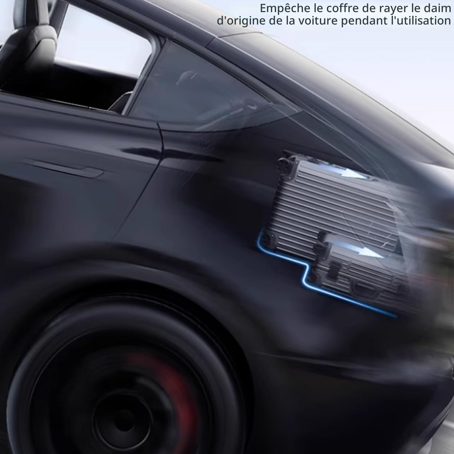 TOPABYTE Tapis de Hayon de Coffre Arrière pour Tesla Model Y Juniper 2025 2026 Tapis de Protection en Cuir pour Hayon Arrière pour Toutes Les Saisons Intérieur Tous Temps