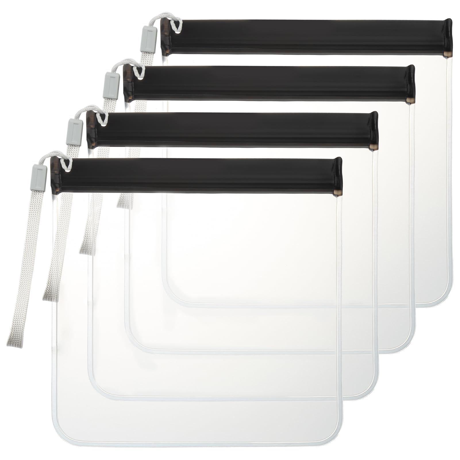 Mrsdry Clear Toiletry Bag, 4 Pack TSA Approved Security Travel Toiletry Bag Carry on Travel Accessories Bag Airport Airline Quart Size Bags Water