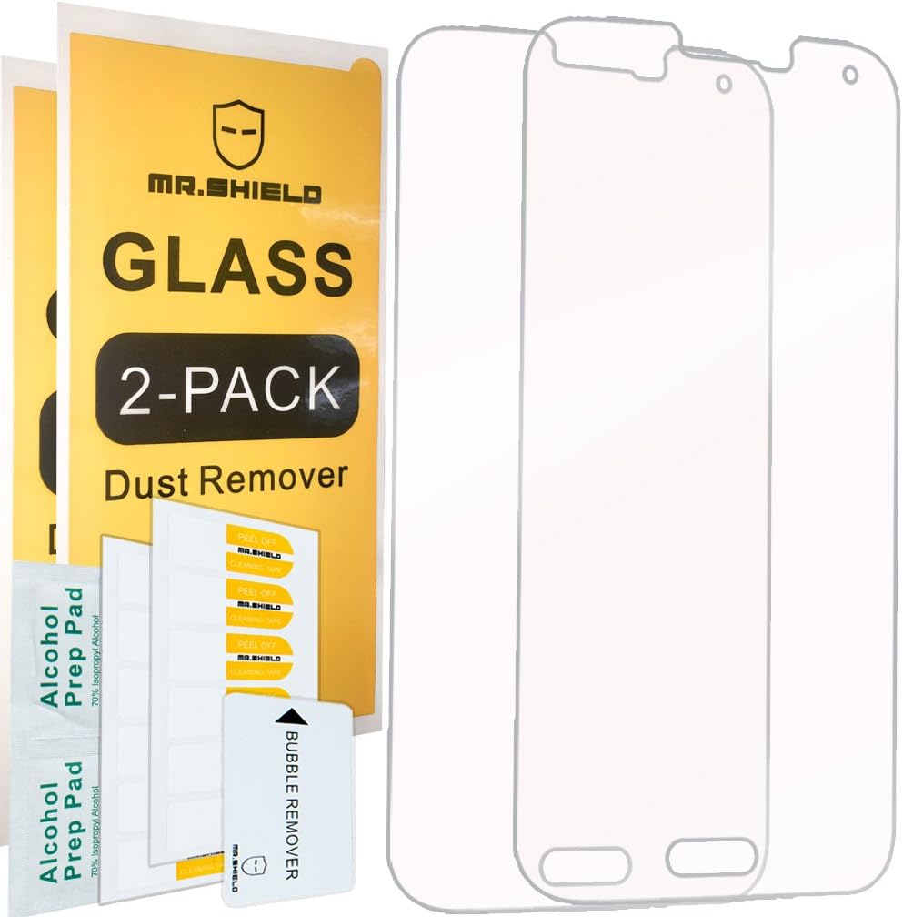 Mr.Shield [2-PACK] Designed For Samsung Galaxy S5 [Tempered Glass] Screen Protector with Lifetime Replacement