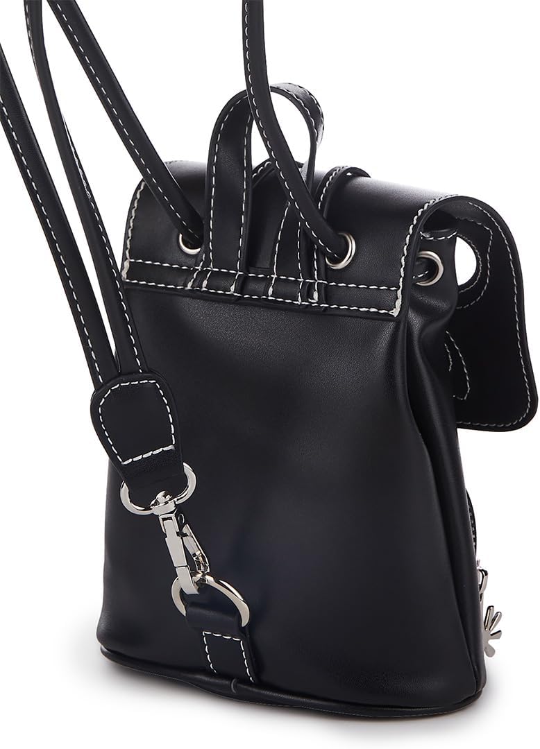 Dolls Kill Feeling Good Butterfly Backpack by Delia's For Adults - Vegan Leather Bag With Cut-Out Butterfly Design and Adjustable Straps - Black