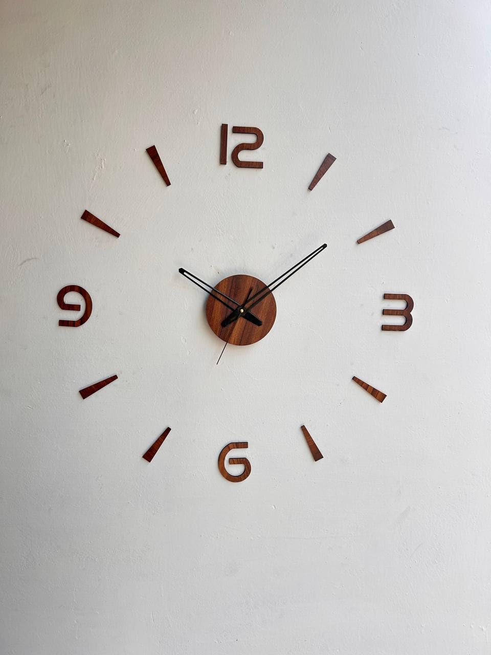 INLERA Wooden Analog 70 cm X 70 cm Wall Clock (Brown, Without Glass) (DIY Clocks)-image-24