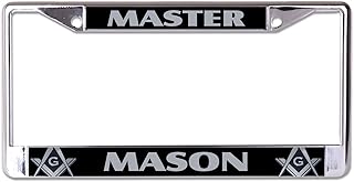 Master Mason Chrome License Plate Frame