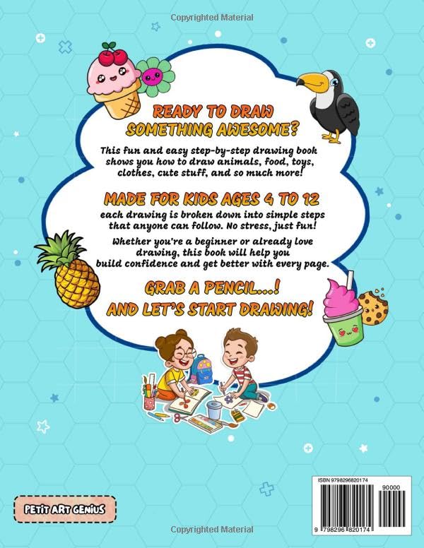 How to Draw 500+ Cute & Crazy things for fun!: A Step-by-Step Drawing Book for Kids Ages 4-12 Full of Animals, Food, Toys, Clothes & Much More! image 3