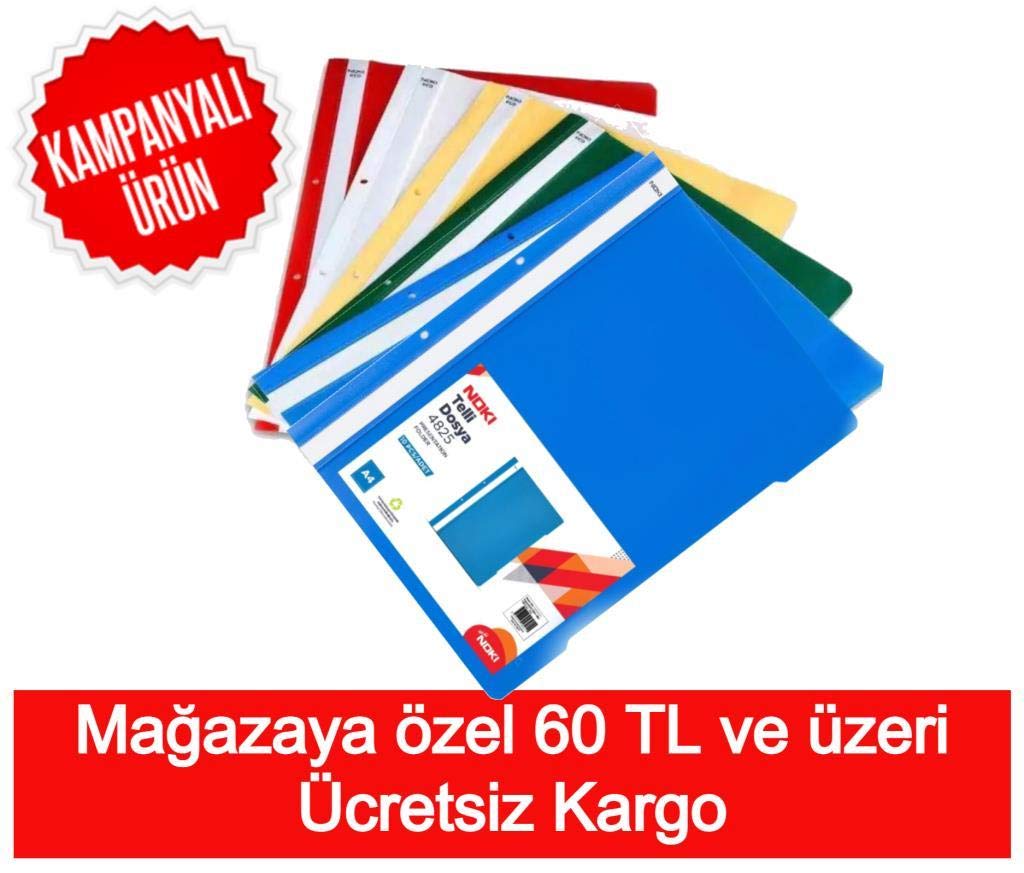 NOKI ECO PP TELLİ DOSYA 50 Lİ YEŞİL