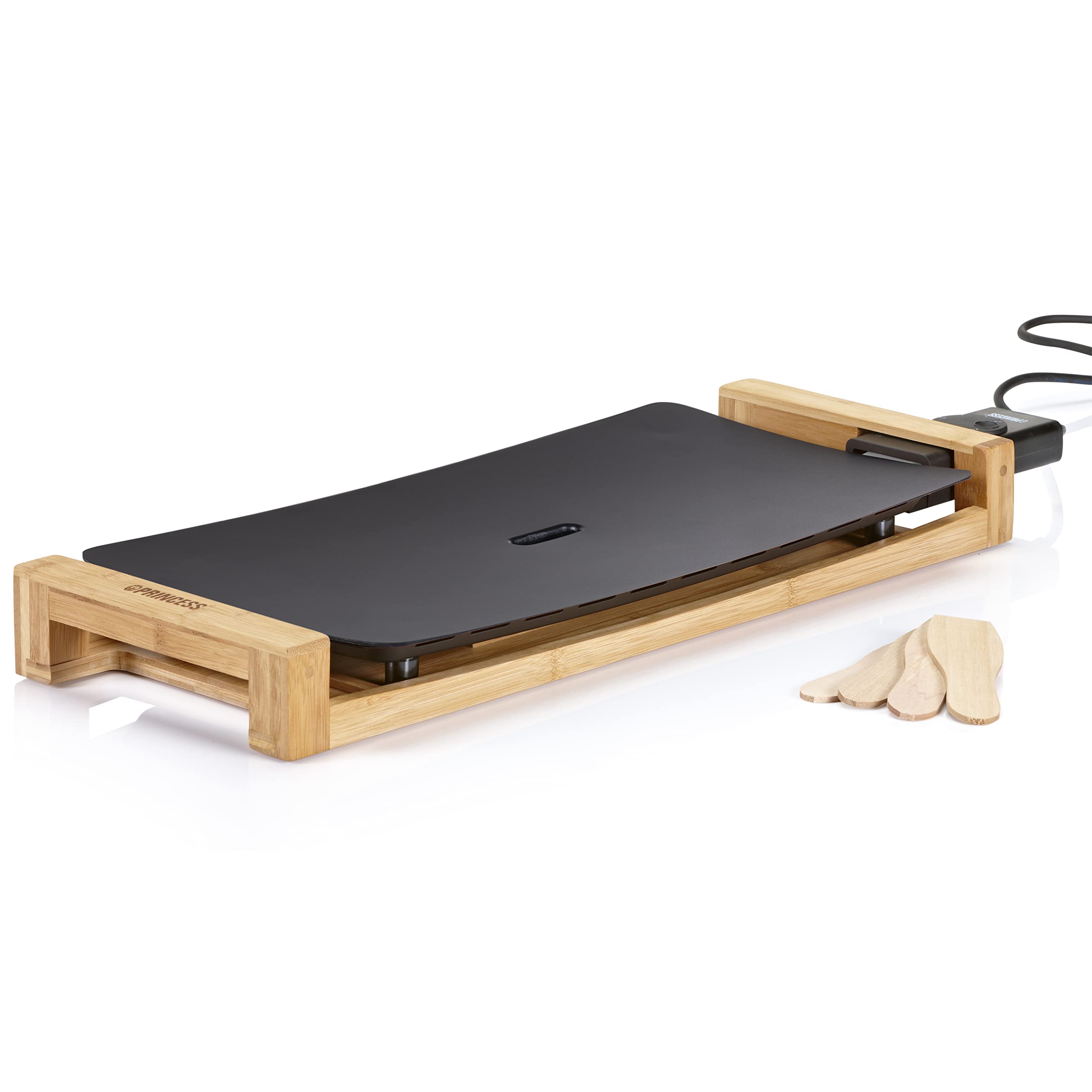 Princess Table Chef Pure Nera, Piastre elettriche, 2200 W, 01.103026.01.001