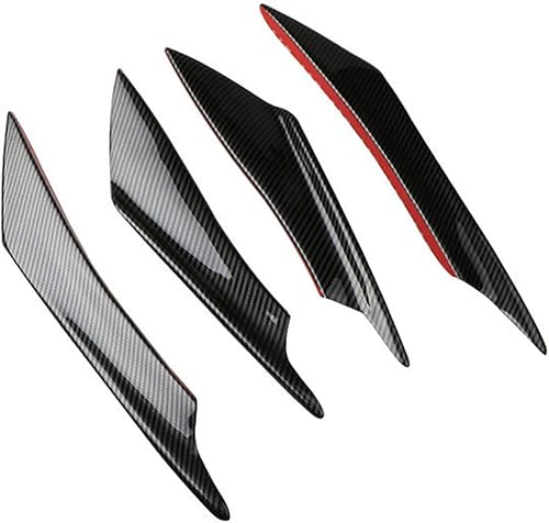 Miniatura 5 de ALINREDBX 4 piezas universales para parachoques delantero de automóvil, protector de alerón compatible con la mayoría de vehículos, camiones, SUV