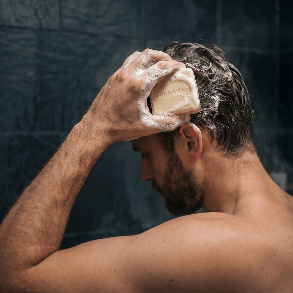 Störtebekker® Premium stały szampon Sensitive – Solid Shampoo Bar | Do skóry wrażliwej – neutralne pH skóry – łagodne czyszczenie bez wysychania