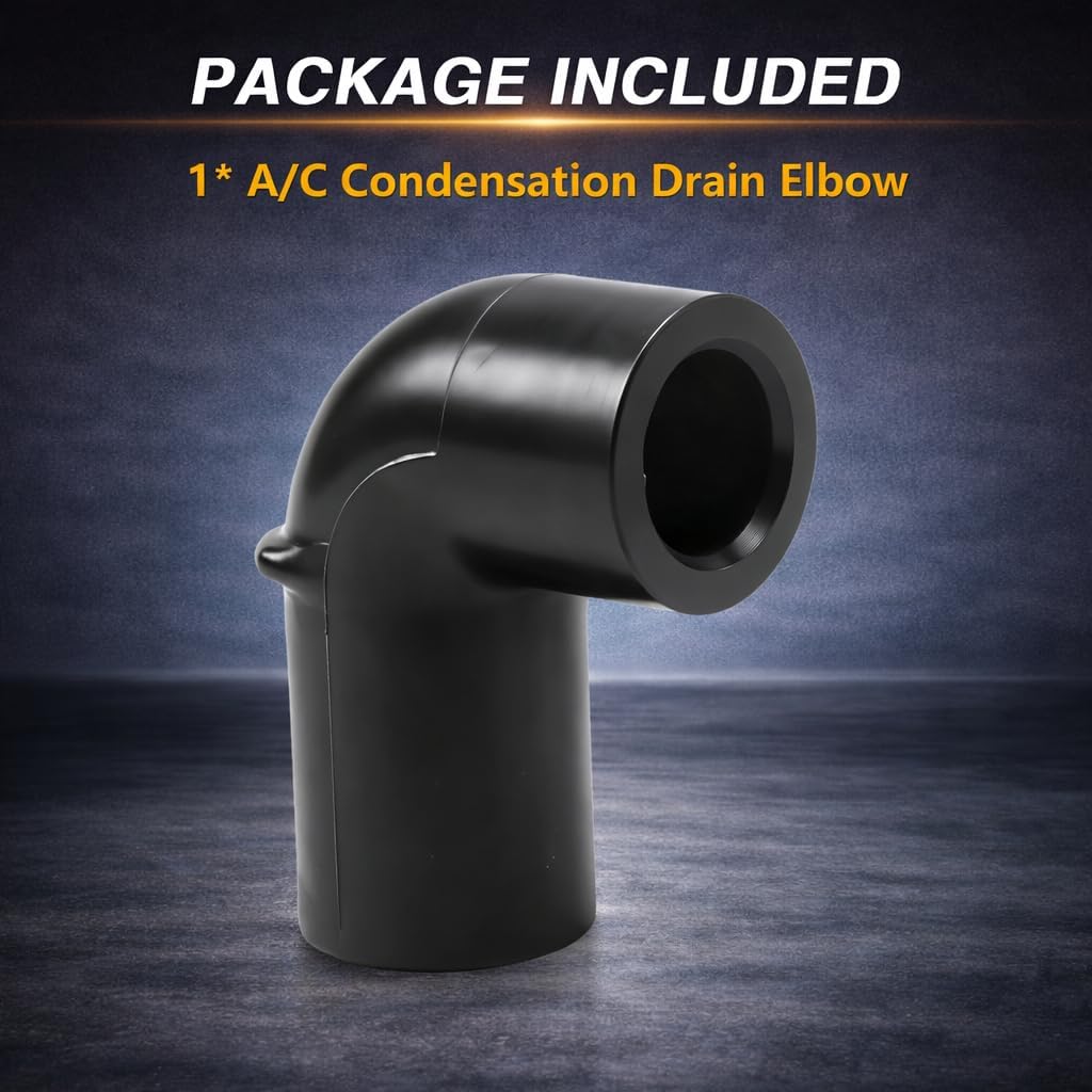 A/C Condensation Drain Elbow HVAC Drain Hose Tube Elbow Compatible with Ford F-150 Lincoln Mark VIII Replace#: 4M2Z-6A614-AA F3LY-6A614-A