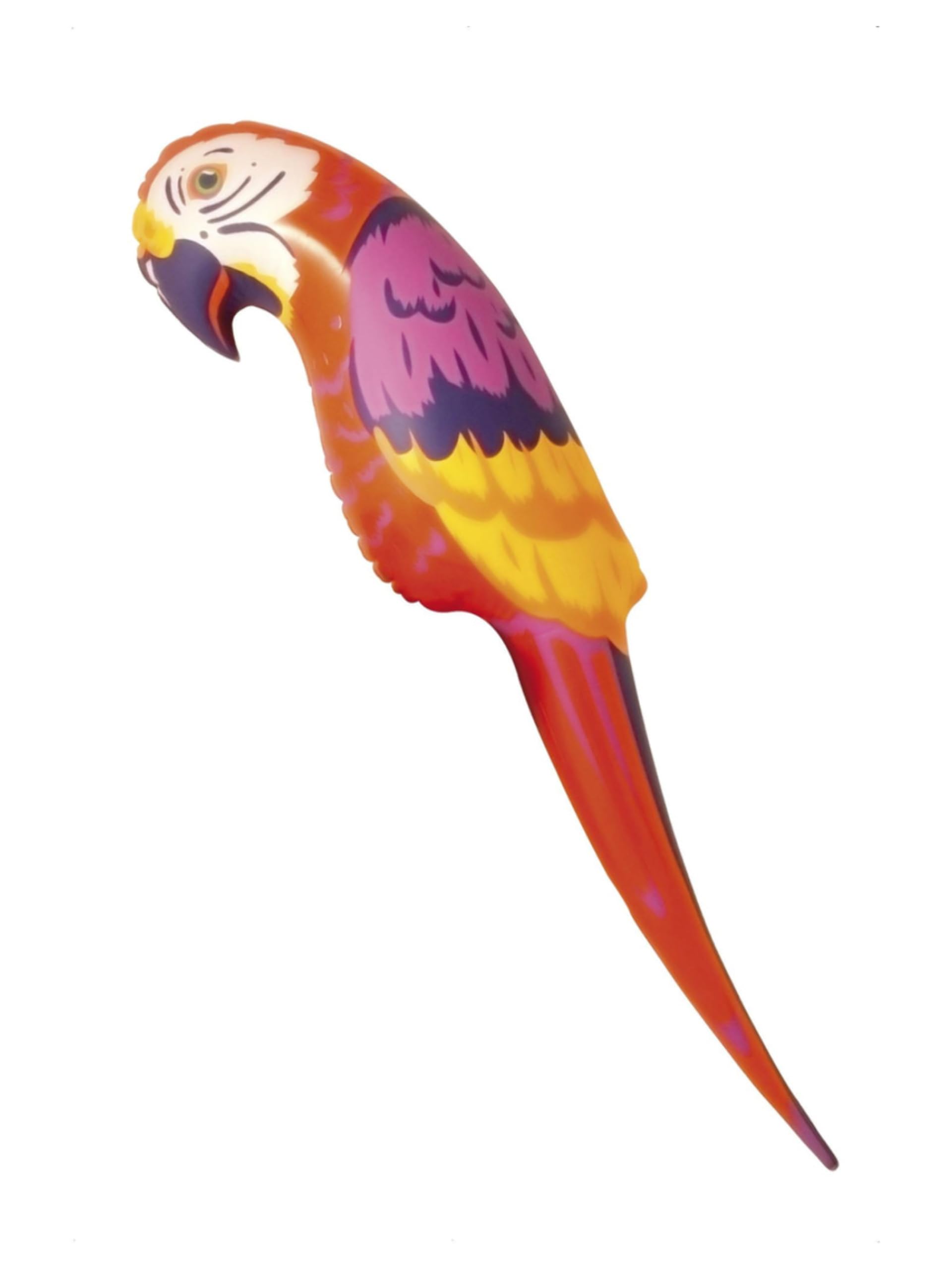 Smiffys Parrot, Red, Orange & Yellow Inflatable, 116cm / 46in, Pirate Fancy Dress, Pirate Dress Up Accessories