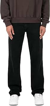 【XS/S/M/L/XL】 Menes black baggy denim MENES Janome Baggy Jeans - Jet Black