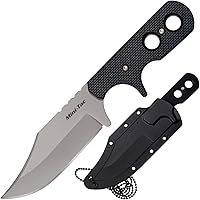 Cold Steel Mini Tac Bowie Fixed Blade Knife - 3-5/8" 8Cr13MoV Clip Point, Lightweight Griv-Ex Handle, Secure-Ex Sheath for Hunting EDC