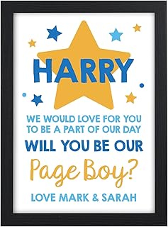 Will You Be My Page Boy Gifts - PERSONALISED Be My Ring Bearer, Ring Security Gifts - Be My Usher, Best Man, Groomsman Gifts - Page Boy Proposal Gifts for Boys, Son, Him, Nephew, Godson