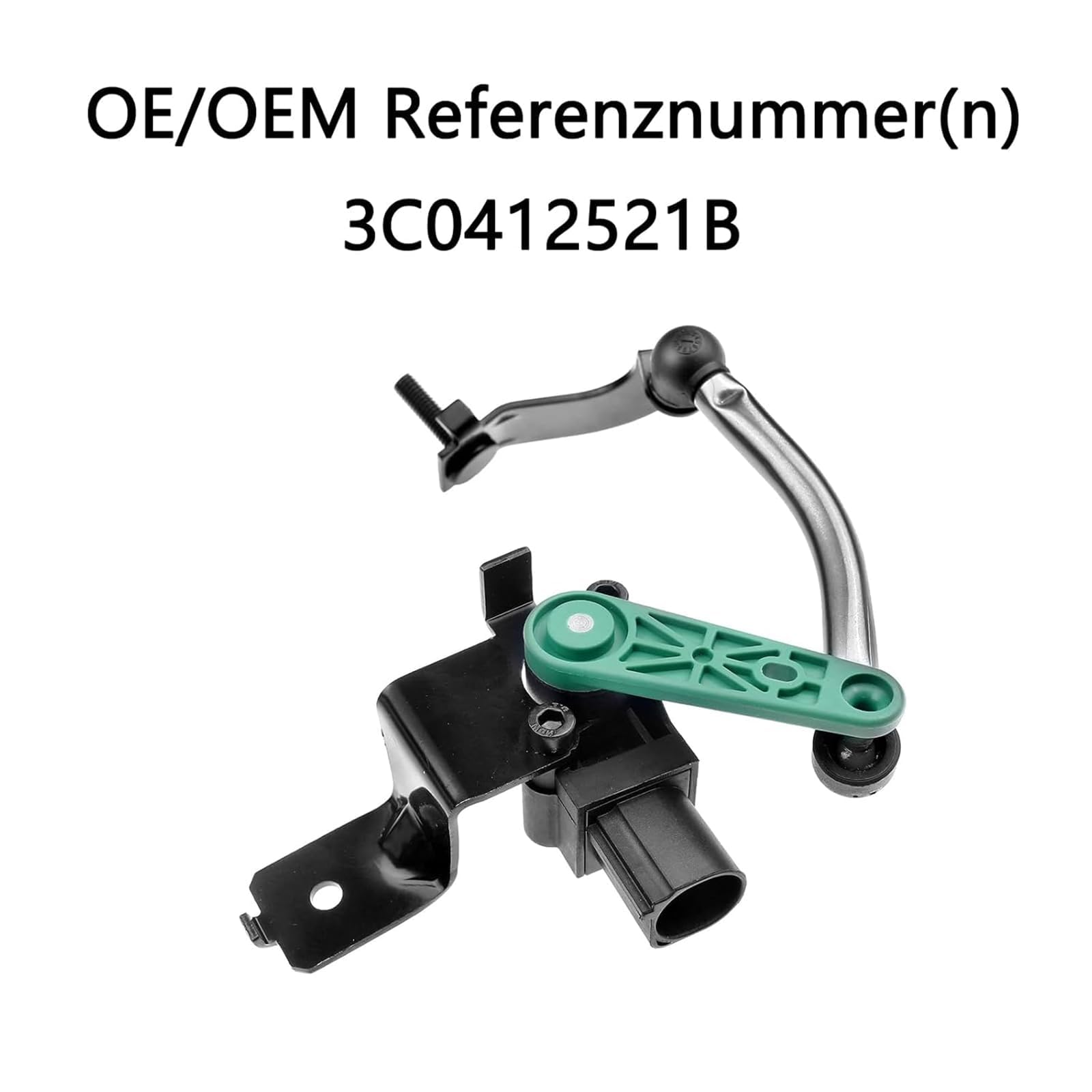 Capteur de niveau de portée lumineuse avant gauche avec armature à suspension pneumatique, capteur de hauteur pour VW Golf 6 Passat B7 B6 CC Q3 Tiguan 5N Touran 1T Eos Scirocco Alhambra