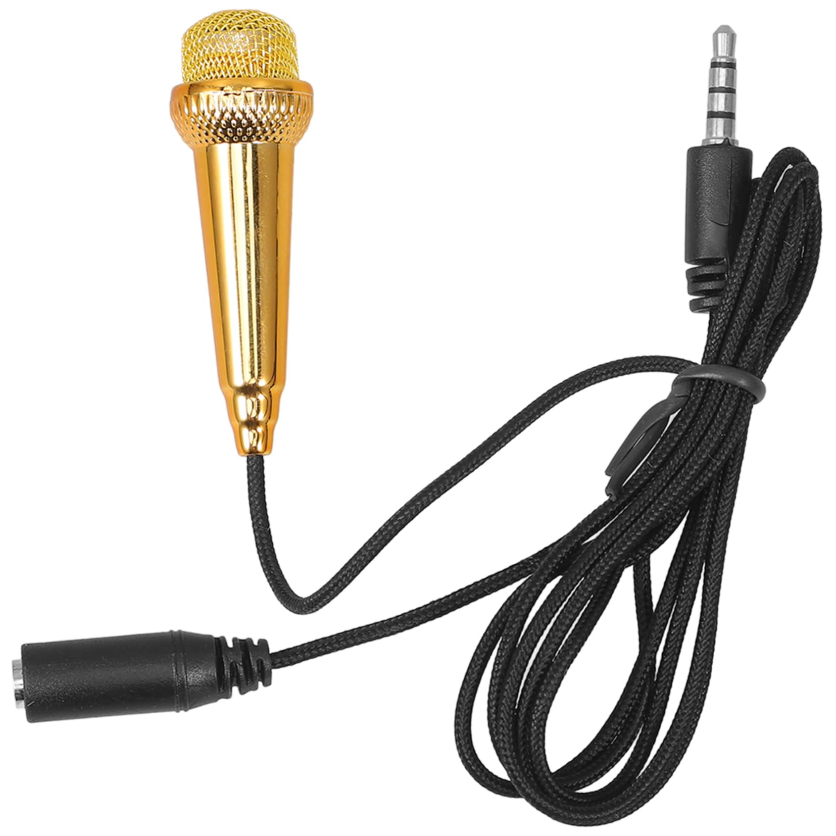 ERINGOGO Mini Microphone Headset Portable Vocal Mic for Phone Recording Singing