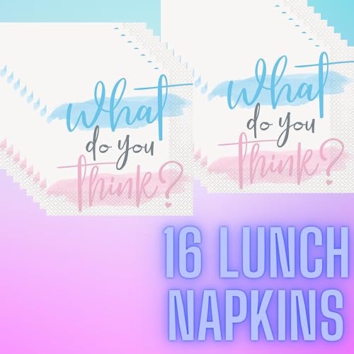 Miniatura 4 de Decoraciones de revelación de género para bebé, platos y servilletas para tu fiesta de revelación de género para niño o niña, incluye decoraciones