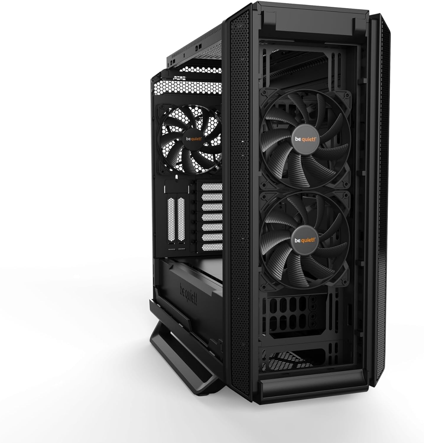 be quiet! Silent Base 802 Window Black PC-Gehäuse, 3X Pure Wings 2 140mm, 2 austauschbare Top- und Frontcover, entkoppeltes Mainboardtray