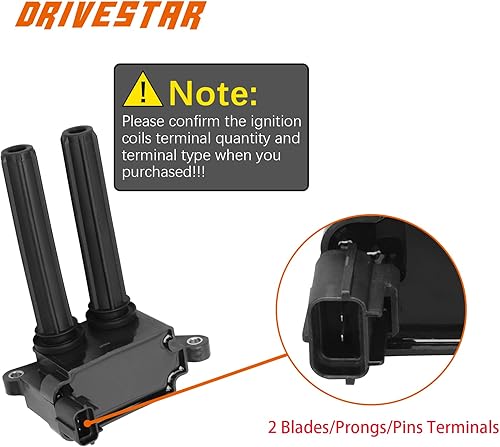 Miniatura 8 de DRIVESTAR Paquete de bobinas de encendido UF504 Bujías de iridio para Dodge Challenger Durango 2009-2019 Charger Magnum 2009-2020 para Chrysler 300