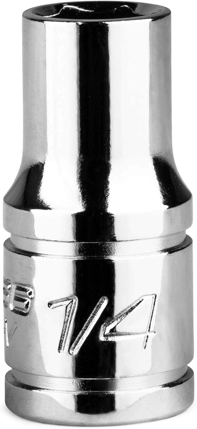 Capri Tools 5/16-Inch Shallow Socket, 1/4-Inch Drive, 6-Point, SAE