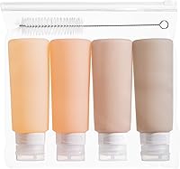 Vista 27 de Botellas exprimibles de condimentos para salsas, mini recipiente de silicona para aderezo de ensalada de 2 onzas para llevar con bolsa de sándwich