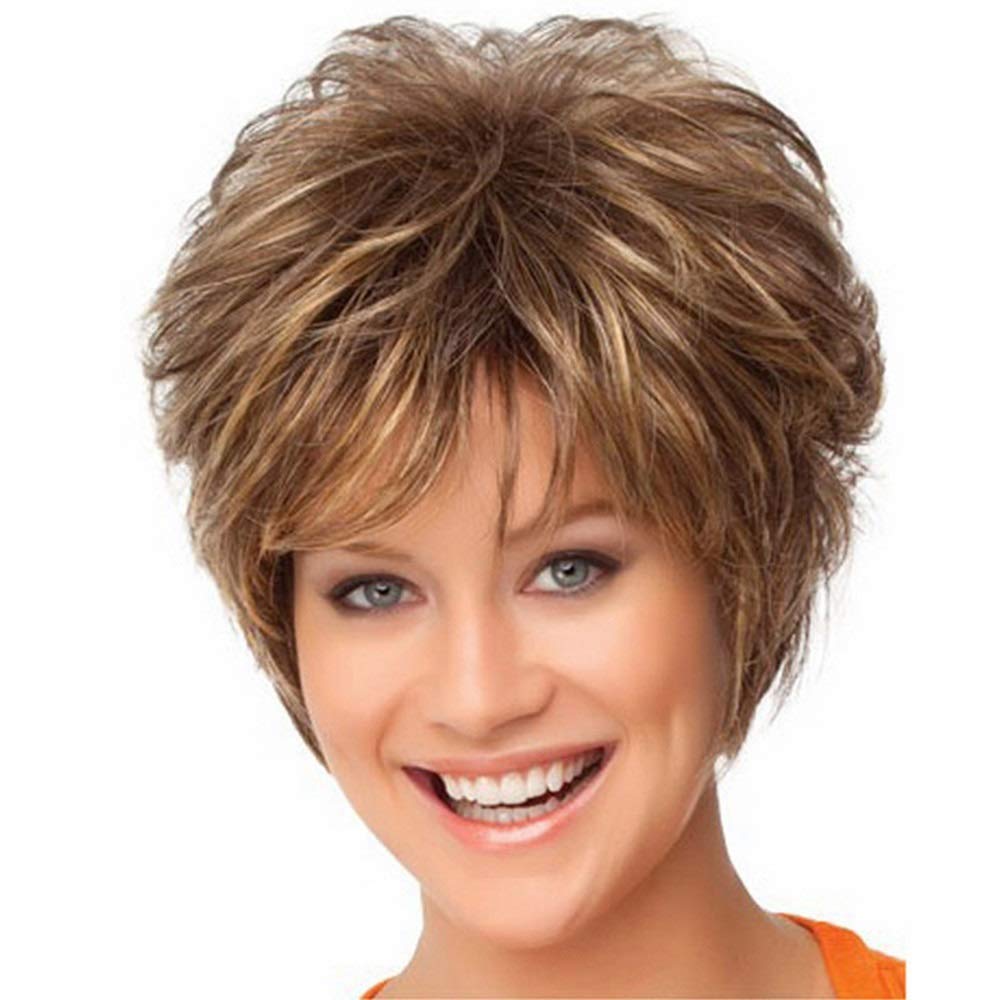 Perruque cheveux raides de 28 cm pour un lissage parfait et un volume naturel