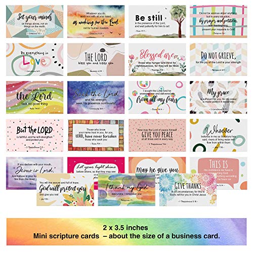 Dessie Prayer Cards - 63 Mini Scripture Cards with Assorted Bible Verses. Perfect for Women\'s Bible Studies, Daily Devotional for Women and Inspirational Christian Gift for Women