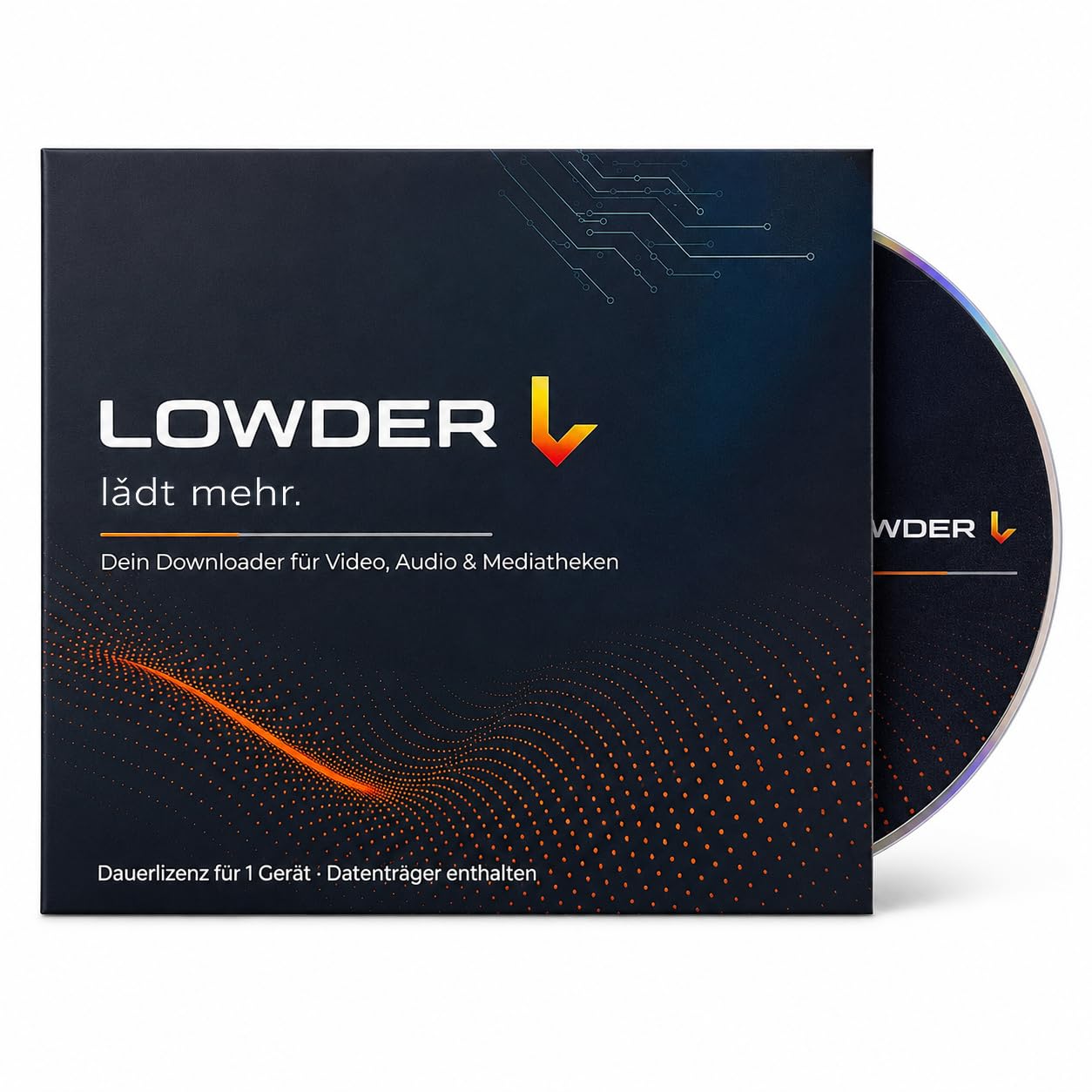 LOWDER PRO - Video- und Audio-Downloader | kompatibel mit YouTube | unterstützt ARD-  ZDF- und ARTE-Mediatheken | MP3  MP4  Playlist-Download & Bibliothek für 1 PC/Mac | Dauerlizenz | DVD-Edition