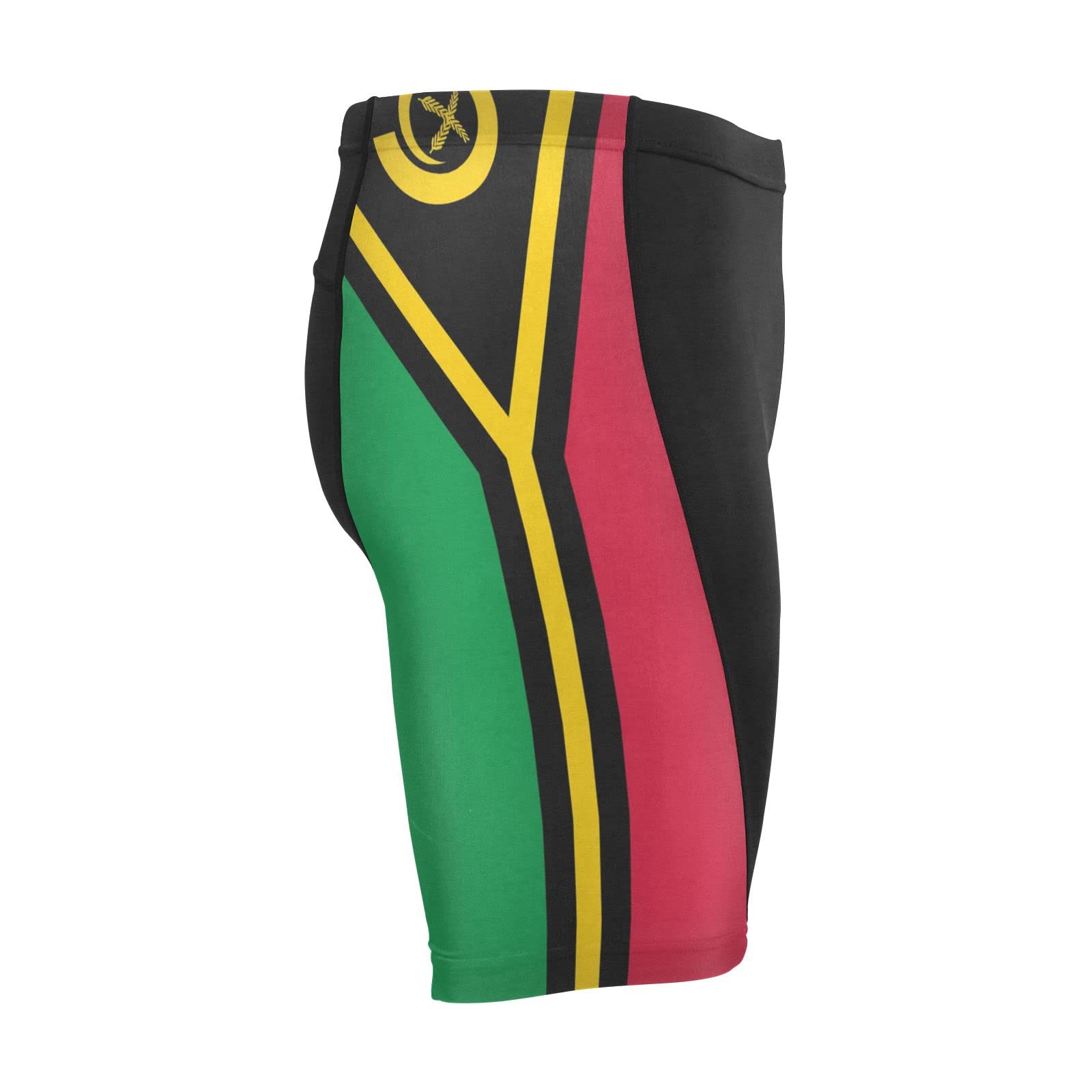 Vanatu Flag Men's Bike Shorts Padded Cycling Bicycle Biking Shorts Tight Multicolor