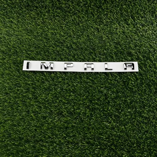 Image of Pair Set Impala Front Door Emblem 3D Letter Badge Nameplate Replacement for 2014-2020 Impala (Chrome)
