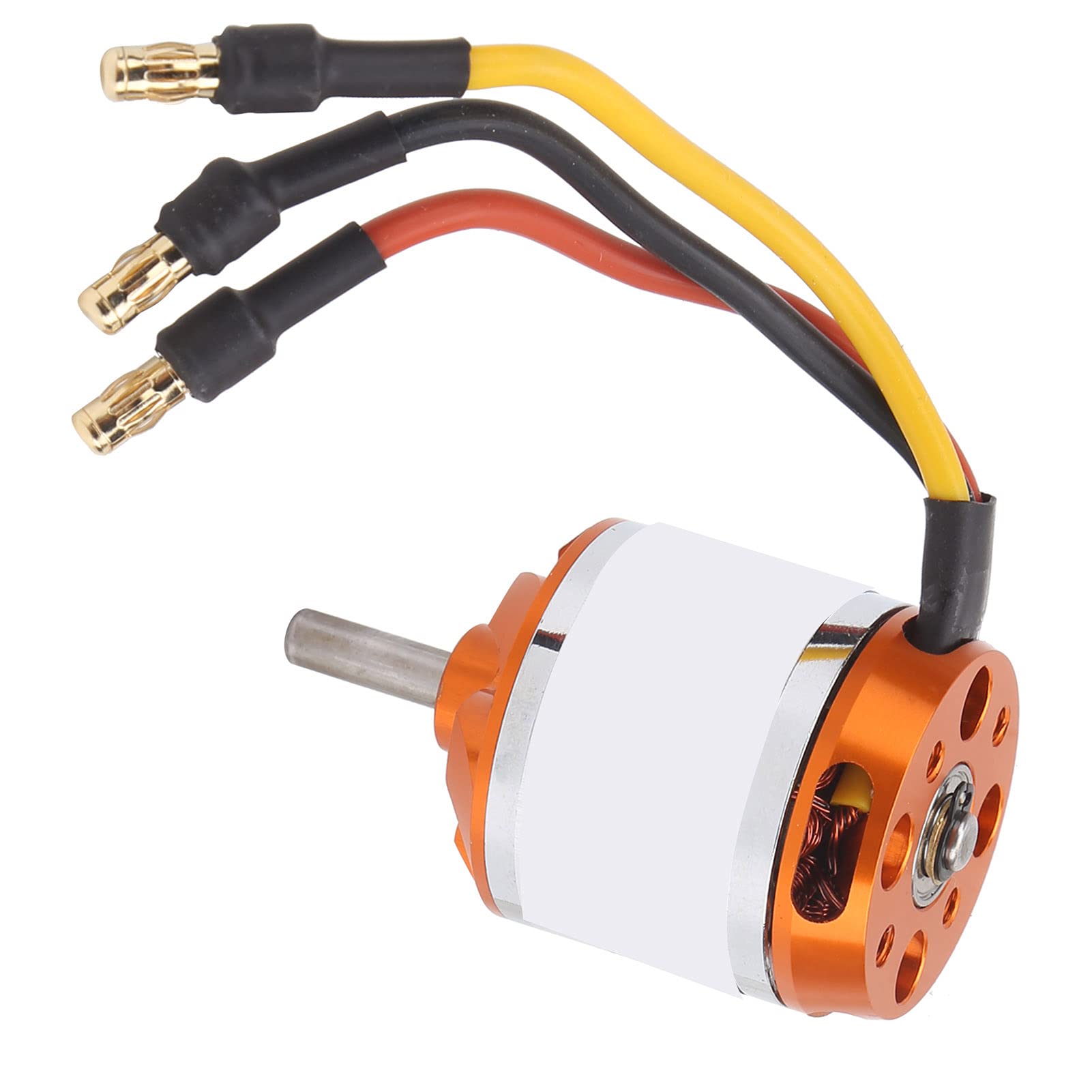 Motor sin escobillas D2836, fuerte alto rendimiento para avión RC de ala fija, naranja y plateado (750 kV)