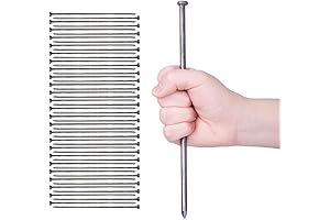 HOT SEAL 10 Inch Long Nails for Wood, 50 Pack