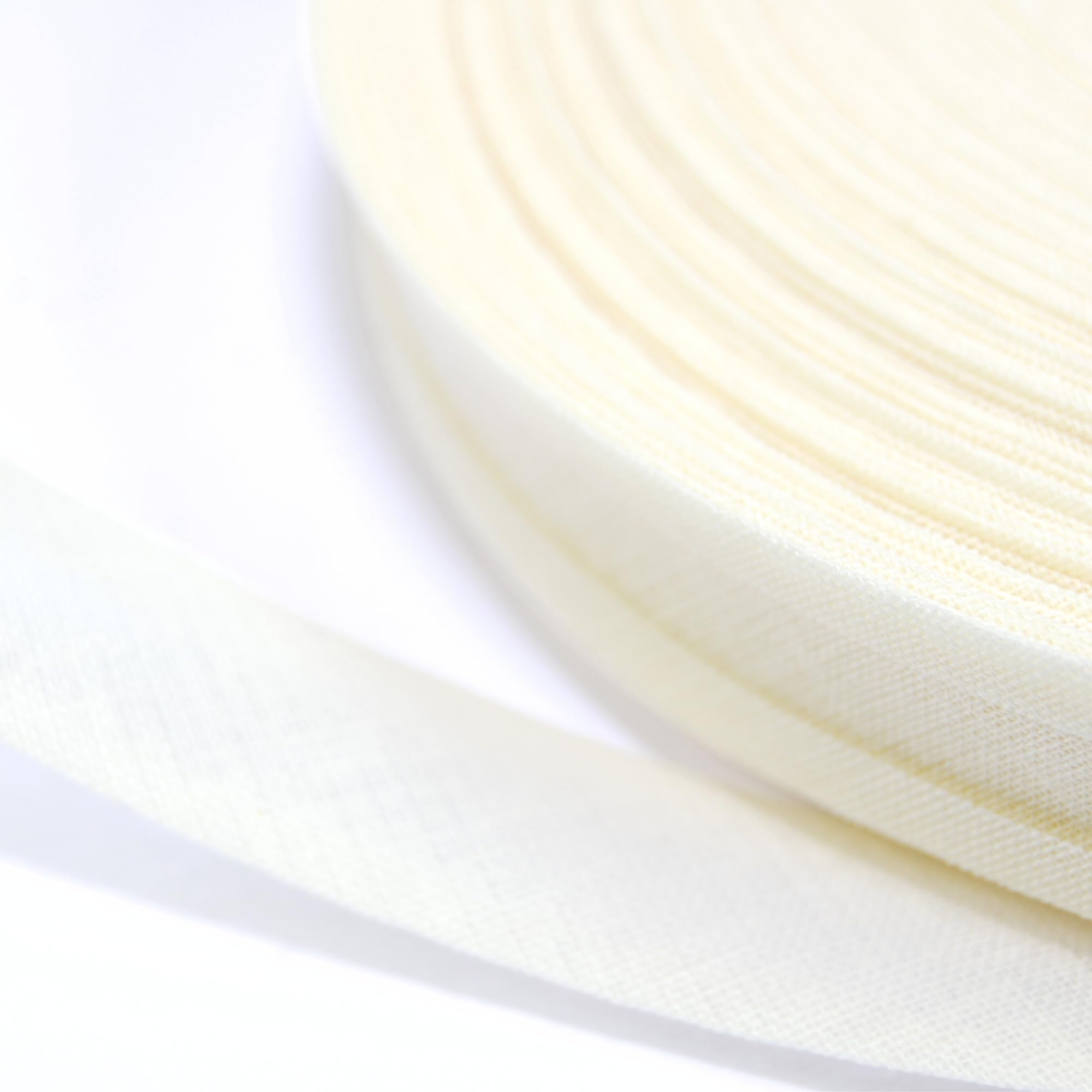 celloexpress 25mm Cream Cotton Bias Binding Tape for Sewing - Trim Edging Quilting Bunting Crafts (5m - 500cm)
