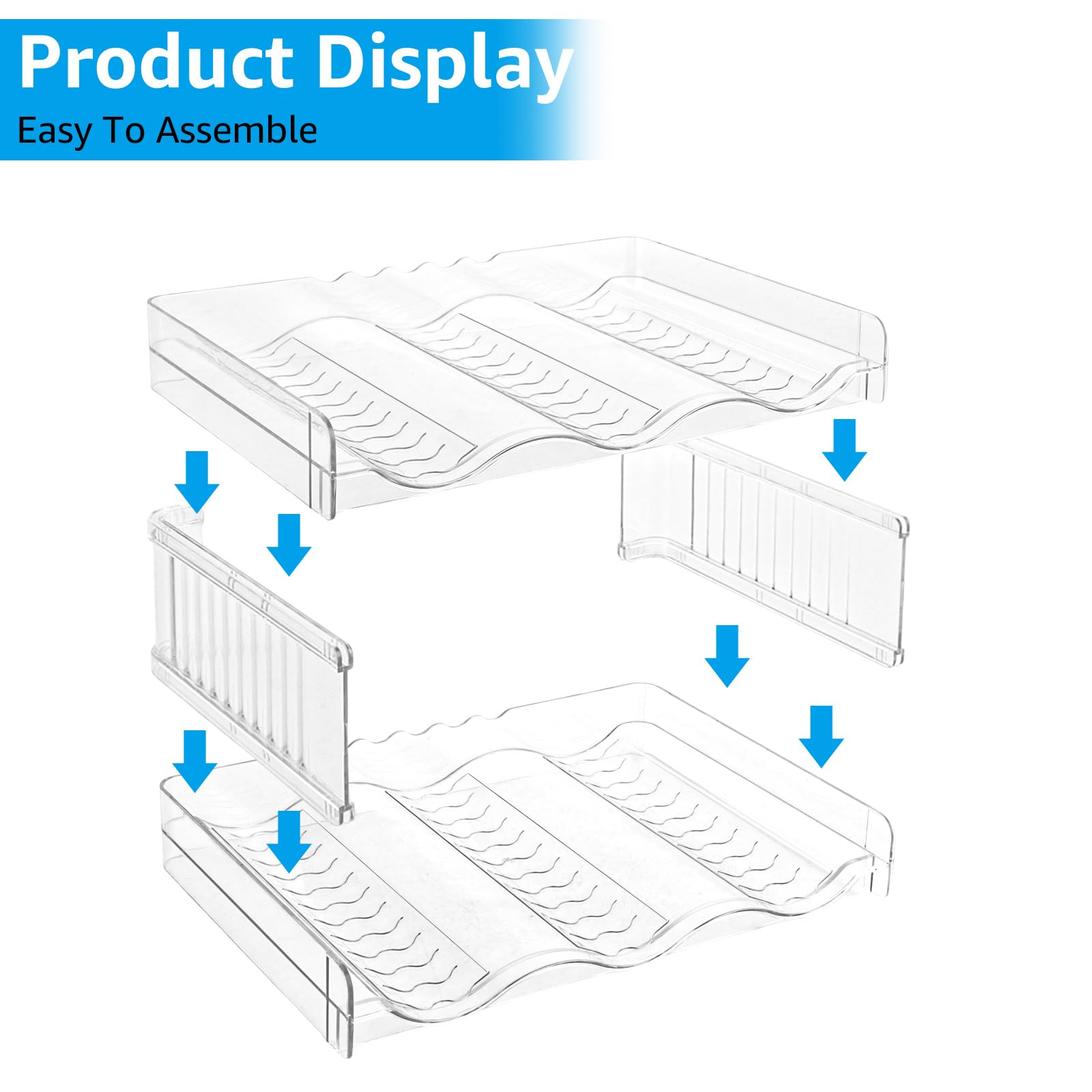 YBCCBY Weinregal Stapelbar - Flaschen-Organizer Für Kühlschrank