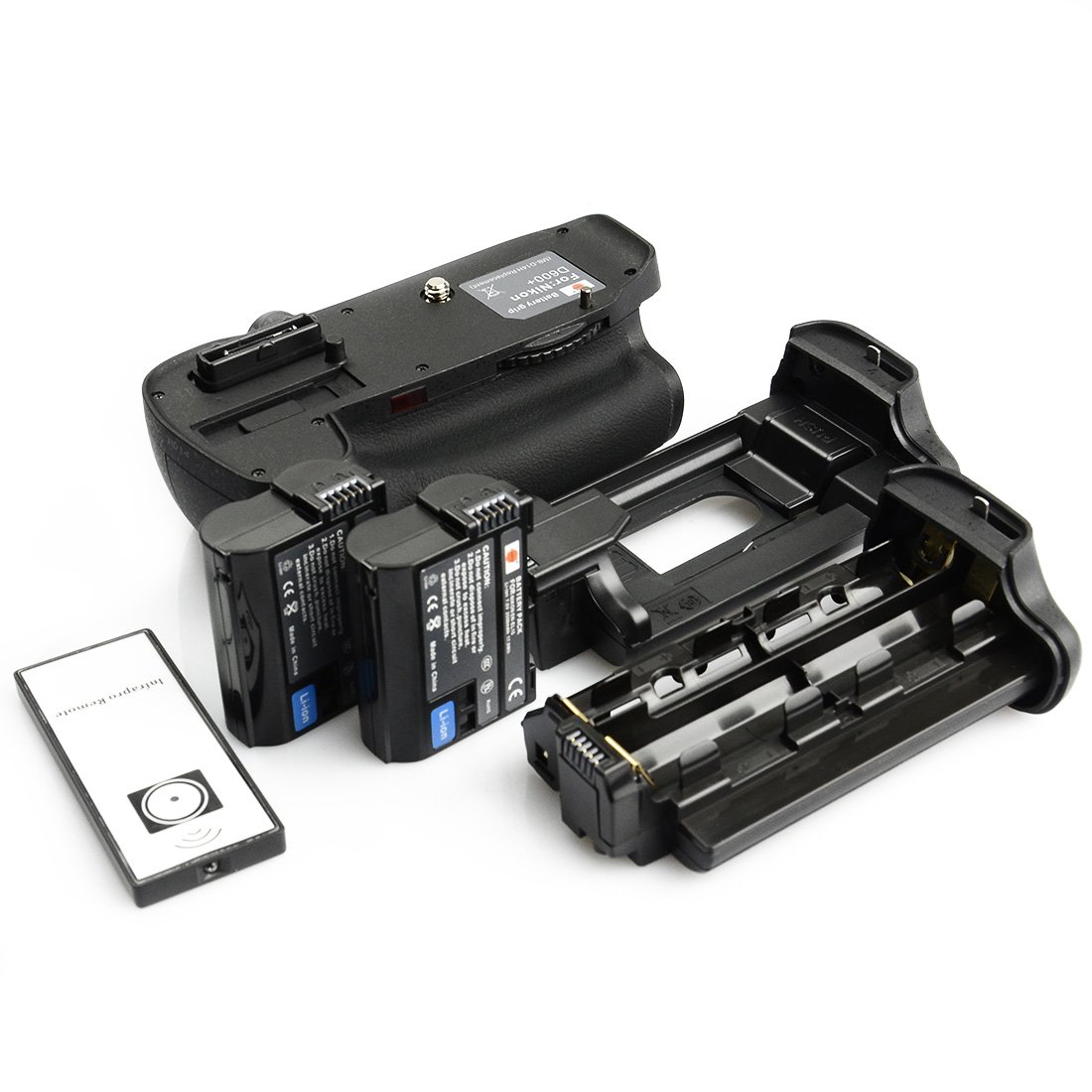 Grip de batería vertical DSTE para Nikon D600 con dos baterías EN-EL15 8