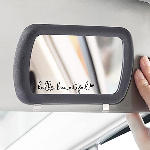 Vista 168 de 3 calcomanías con texto “Hello Beautiful” para espejo retrovisor, decoración de vinilo, accesorios para regalar para el auto, decoración para mujer