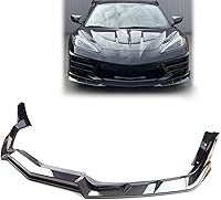 Vista 8 de Divisor de labio delantero con impresión de fibra de carbono, 5 piezas para Chevrolet Corvette C8 2020 2021 2022 2023 2024 5VM estilo parachoques
