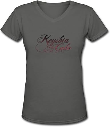 Amazon.com: GONGQI Keyshia Cole Women's Cotton V-Neck Slim Fit Short Sleeve Funny Shirt: Clothing