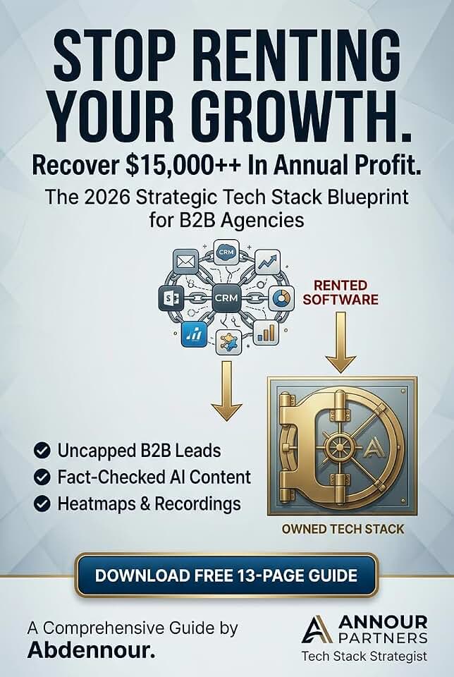 Stop Renting Your Growth: The 2026 Strategic Tech Stack Blueprint for B2B Agencies: Recover $15,000+ In Annual Profit Margins by Owning Your Agency Infrastructure.