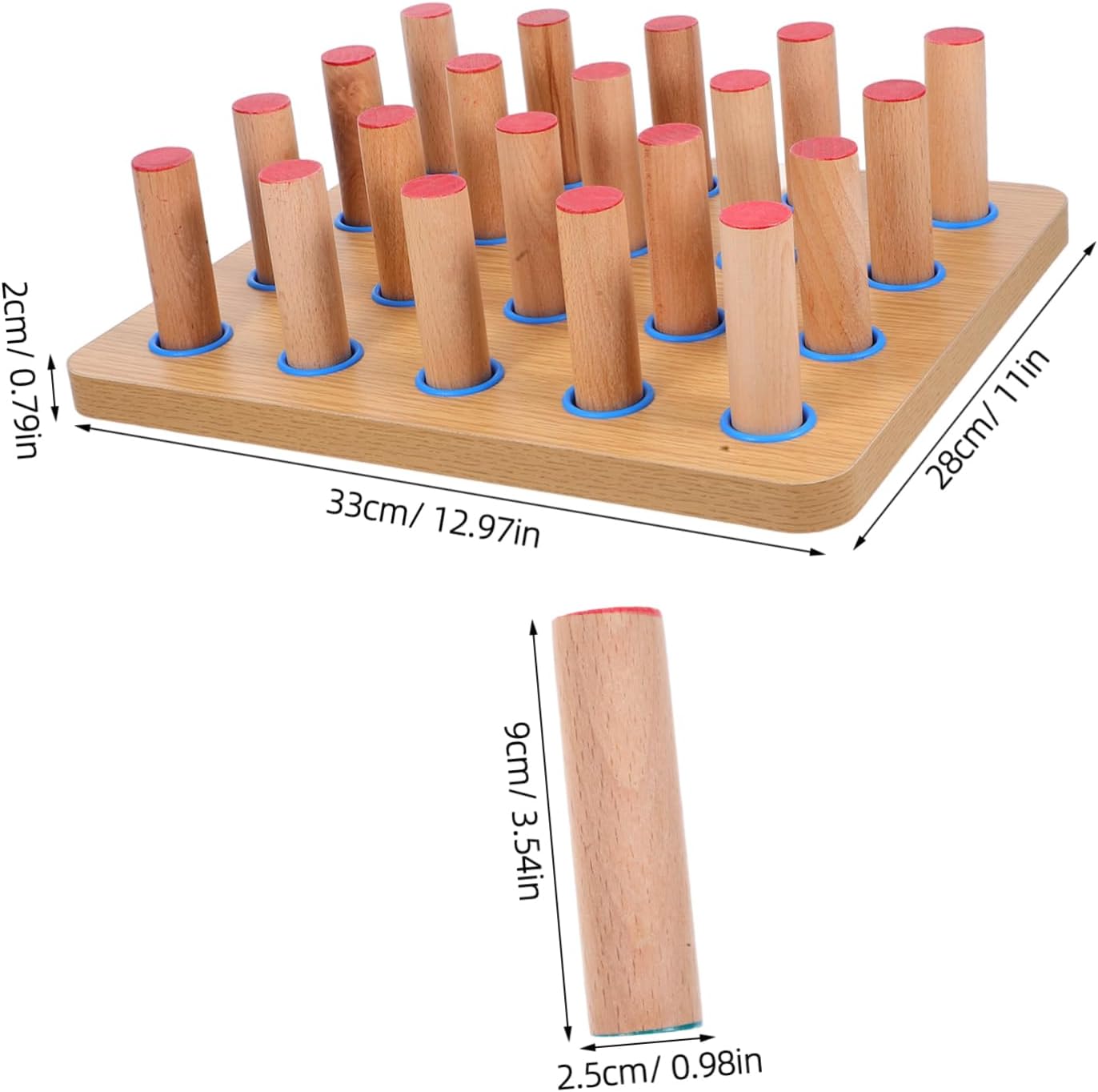 Hand Rehabilitation Pegboard for Finger Coordination and Grip Strength Durable Wooden Exercise Board for and Therapy Centers Promotes Flexibility and Dexterity All Rehabilitation