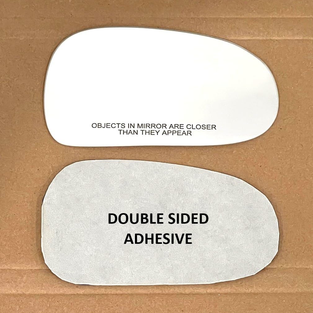 New Replacement Mirror Glass with FULL SIZE ADHESIVE for 2000-2006 AUDI TT QUATTRO Passenger Side View Right RH