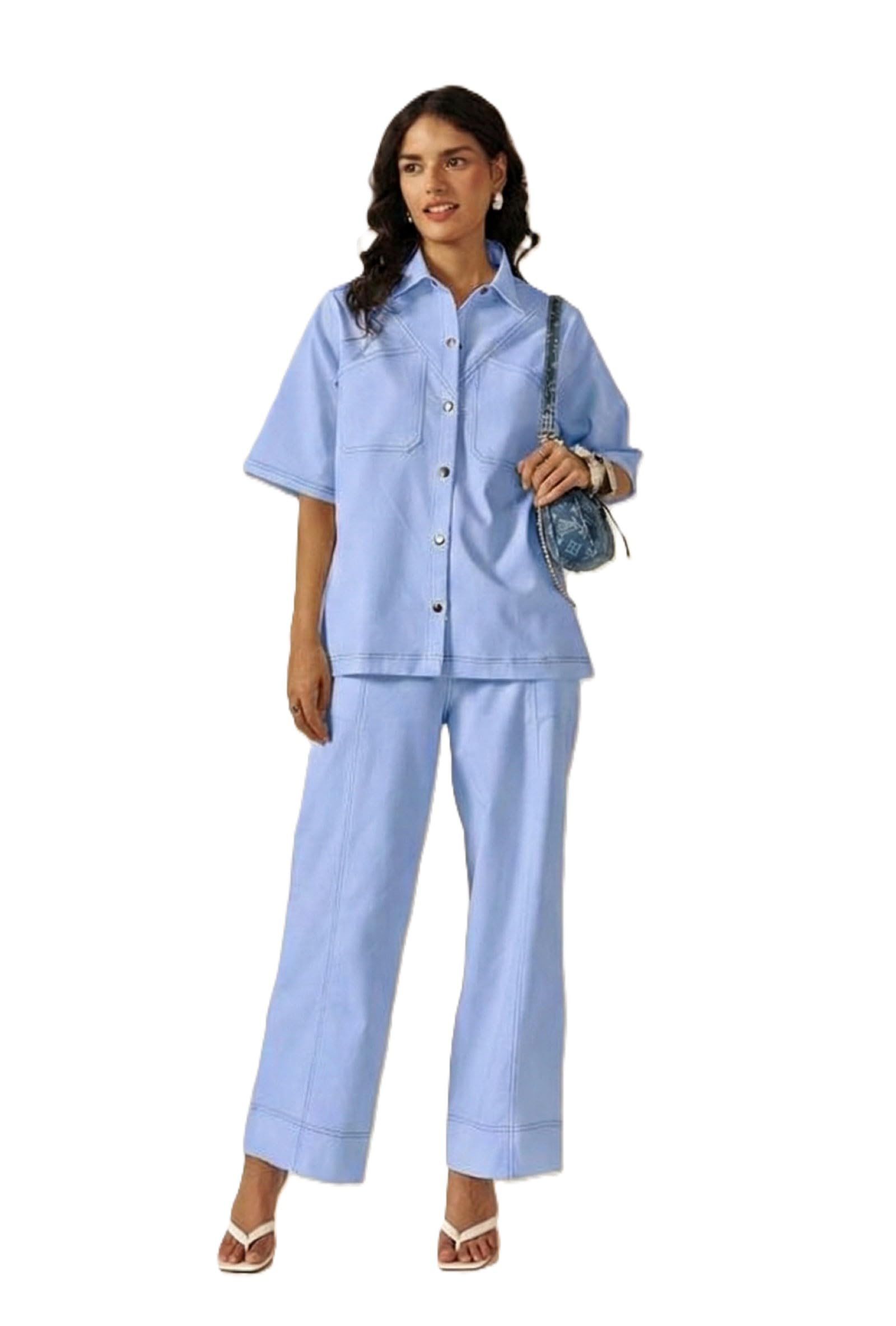 asmeriyo Women Co Ord Set | Women 2 Pic Kurta Set I Fancy Kurta Set | Stylish Kurti Outfit | Co-Ordination Wear | Festive and Casual wear (115-A-B)-picture-55