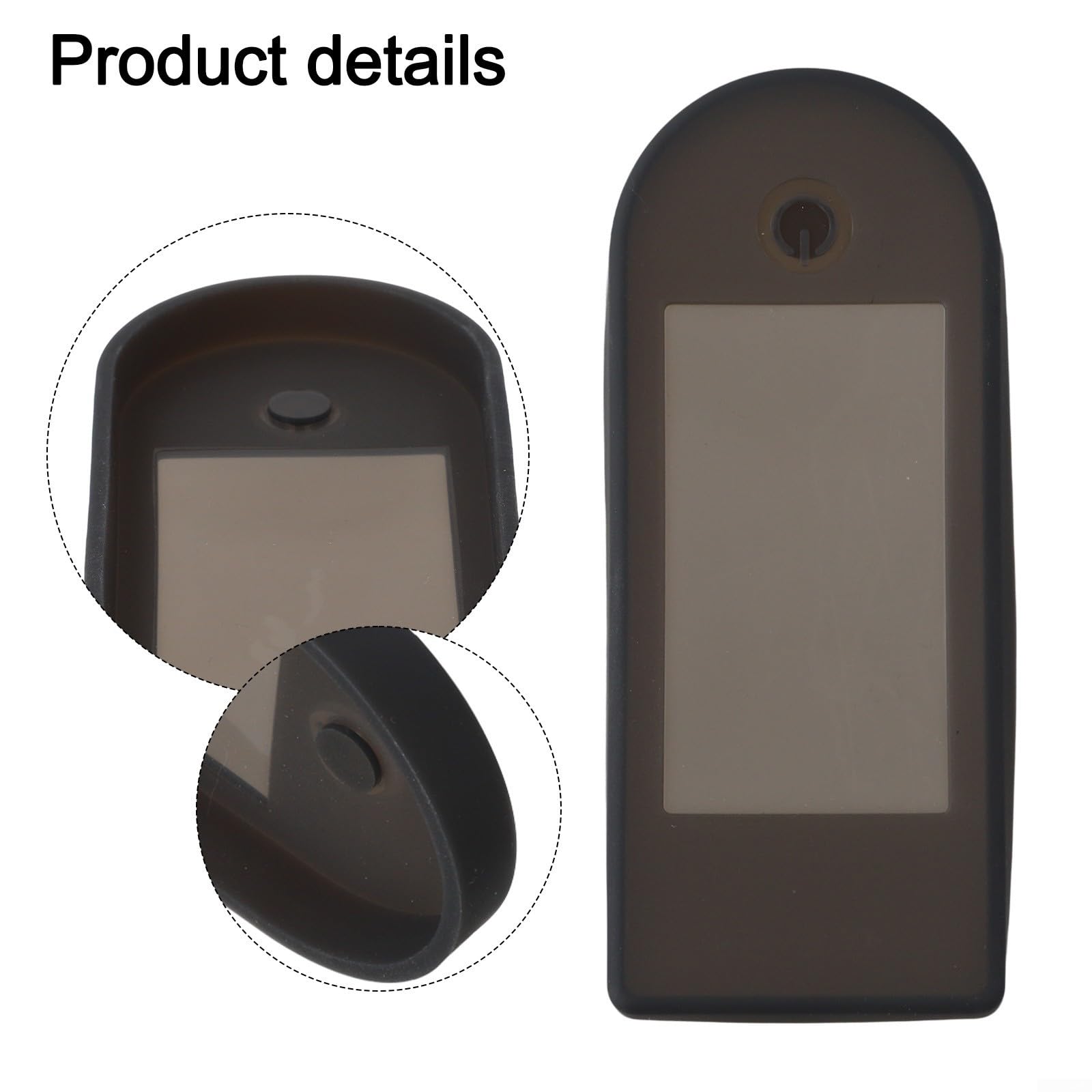 Honseadek Funda protectora de pantalla para scooter eléctrico compatible con Xiaomi 4 Lite de 2ª generación, de silicona, resistente al desgaste, ligera (negro)