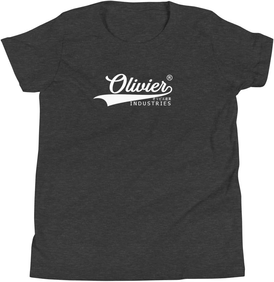OLIVIER INDUSTRIES ® registred Japanese Style Brand Logo Youth Short Sleeve T-Shirt