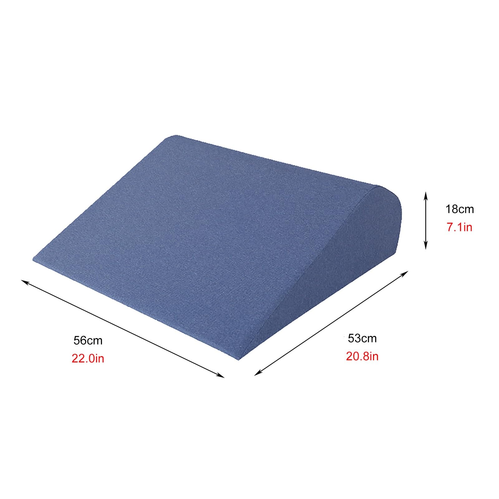 ERRULAN Bed Wedge Pillow with Removable Cover, Bed Rest Pillow for Bedroom and Hospital Room, Wedge Triangluar Pillow for Neck and Back Pain