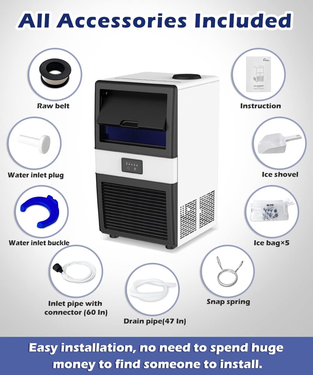 All accessories included with LifePlus Ice Maker