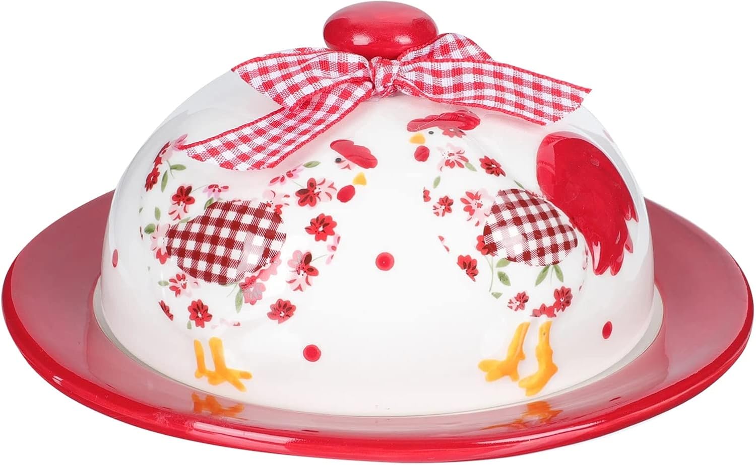 Butter Container 1 Set Ceramic Plate Butter Plate Ceramic Butter Dish Food Serving Dish Cheese Storage Tray Butter Keeper Container Box for All Types of Butter