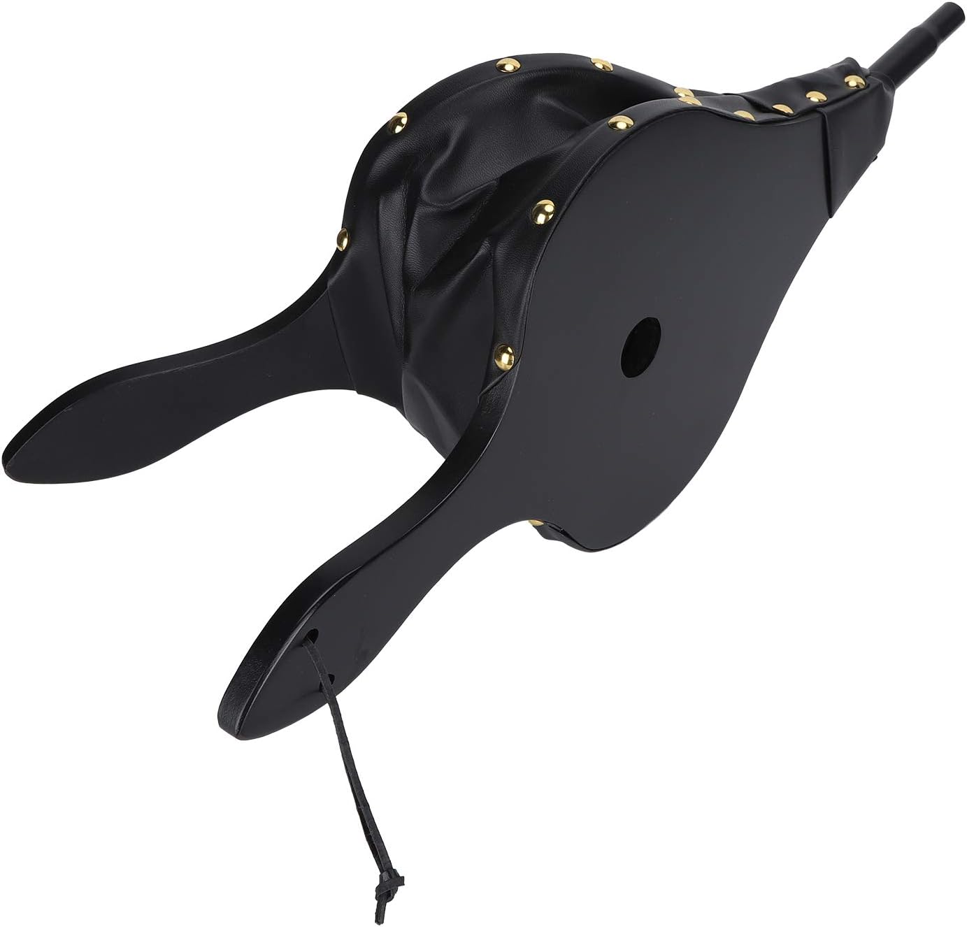 Wooden Blower Fire Bellows for Barbecue, Hand Bellow with Long Handle, Manual Air Blower for Fireplace Tools, Perfect for Outdoor Camping and Indoor Fireplace, Wood and Leather Con