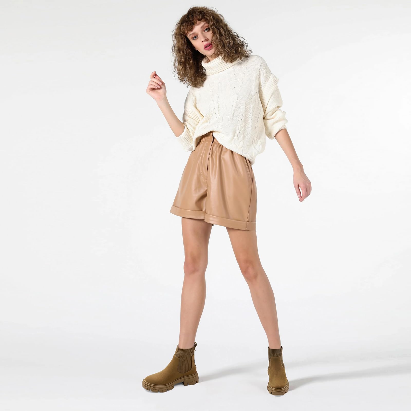 Bottines à talons hauts épais pour femmes, rivets Vintage, bottes de