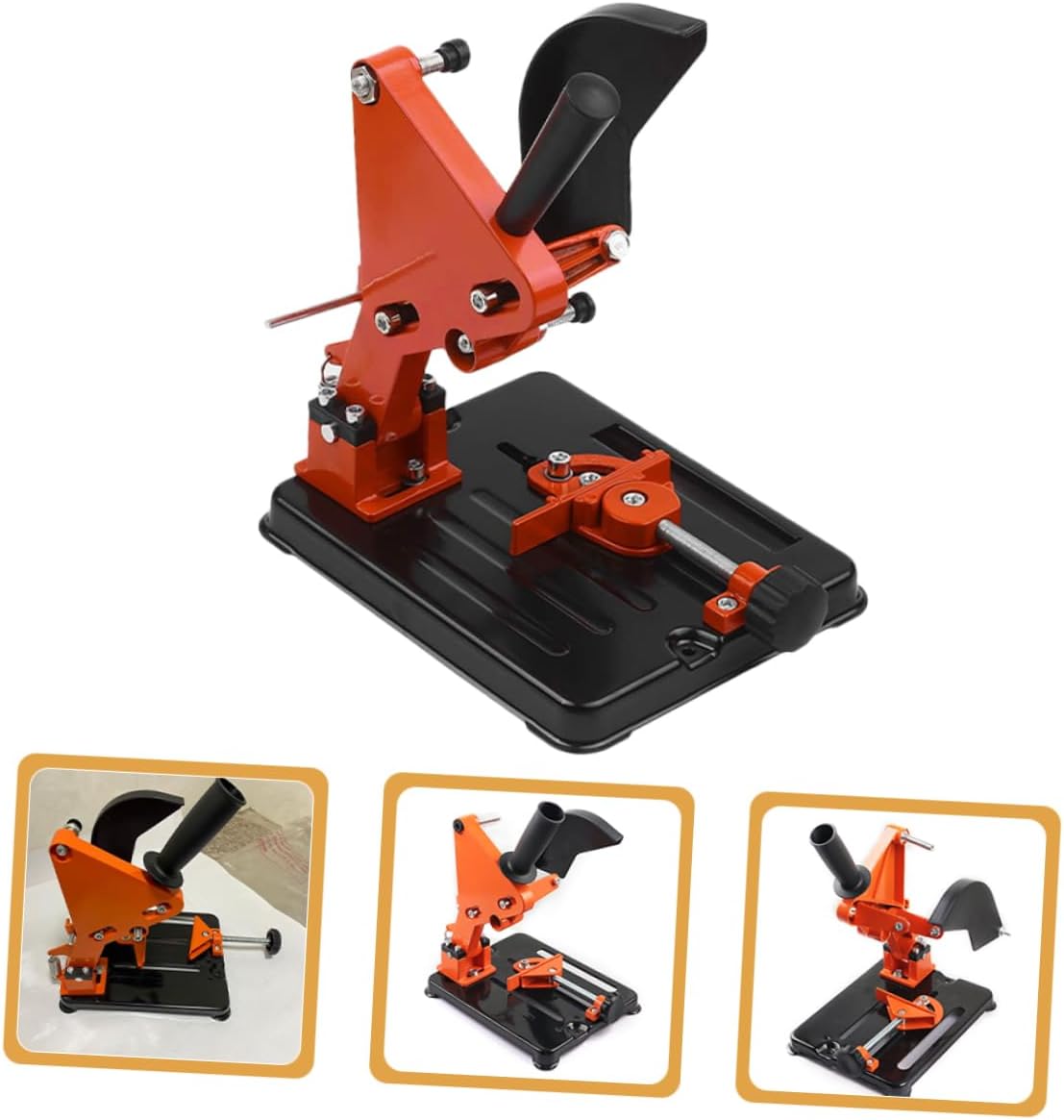 1set Angle Grinder Support Stand Multi-functional Bracket Holder for Cutting Machines Compatible Angle Grinders Sturdy Design for Easy Use Workshops and Construction Sites