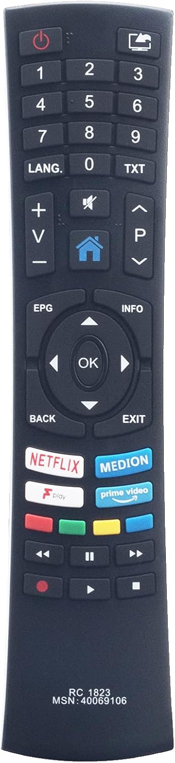 ALLIMITY RC1823 MSN-40069106 Remote Control Replace fit for Medion Smart Full HD Life P13901 MD-31373 X14946 X15060-MD-32060 MD-31510-X14000-MSN30026542 MD-31511-X14305-MSN30026544 MD-31512-X14908 - Image 3