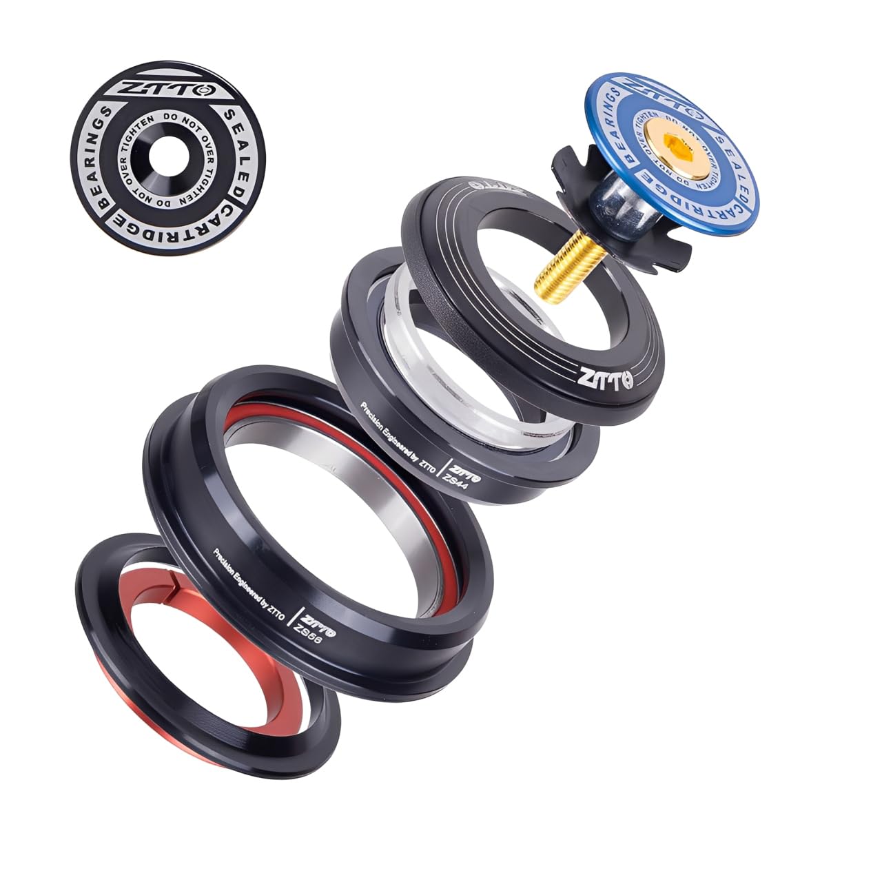 Amazon.com : ZTTO Bike Headset, 44mm 56mm MTB Threadless Sealed